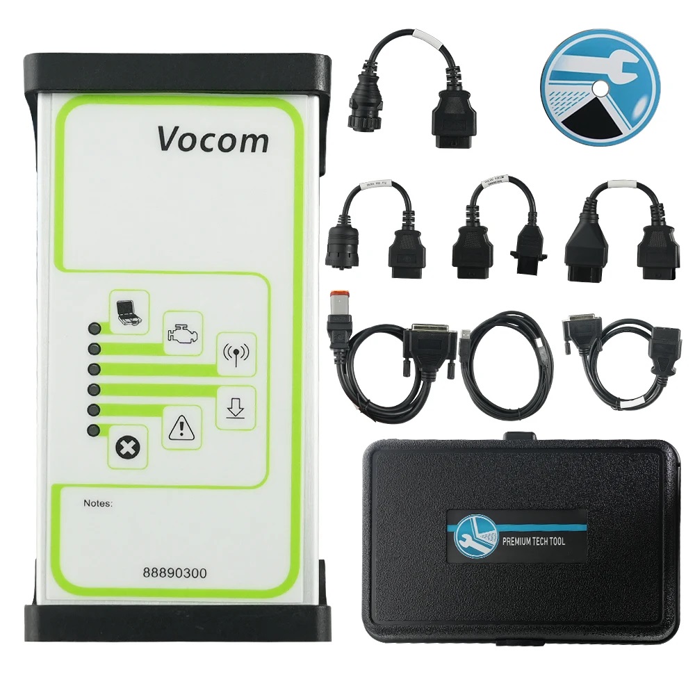  For Volvo VOCOM 88890300 technology truck diagnostic tool, construction excavator diagnostic scanner diagnostic tool OBDII Truck Diagnostic Scanner