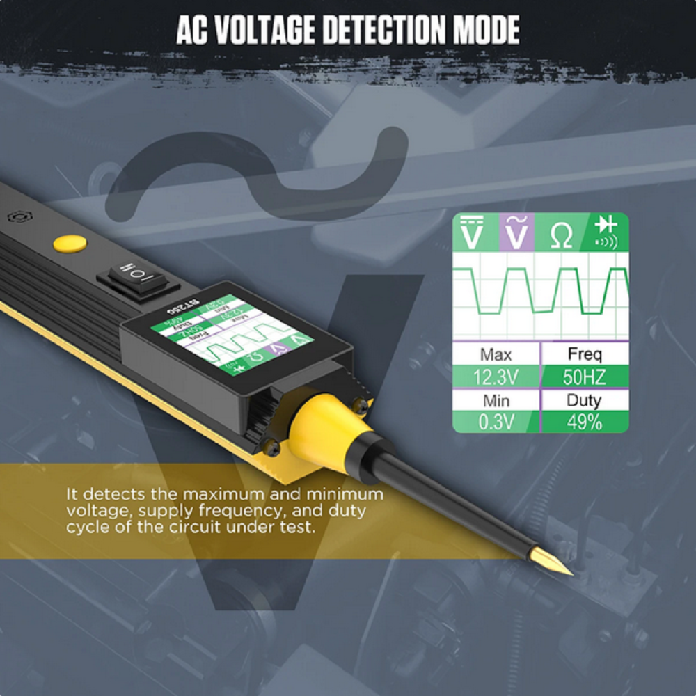 Autool BT250 Car Circuit Tester Power Probe Automotive Scanner Electrical Auto LED Display Voltage Digital Diagnostic Tools
