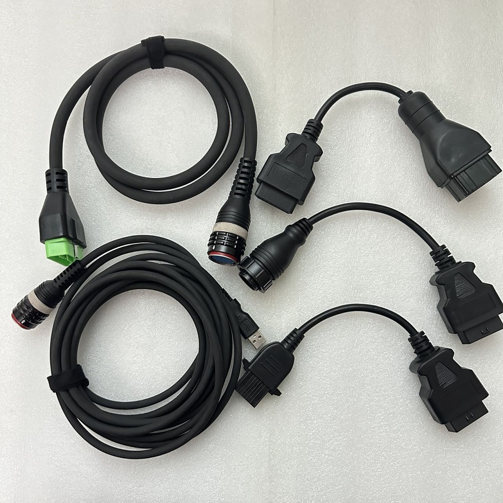 5Pcs/lot Full Set Cables Only for Volvo VOCOM 88890300 VOCOM 2 II 88894000 Adapter Cables