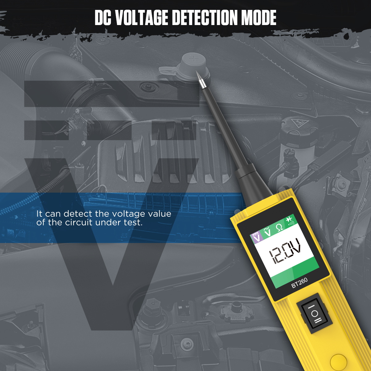 Autool BT260 Car Electrical Circuit Tester Power Probe Automotive Scanner Auto LED Display Voltage Digital Diagnostic Tool pb100