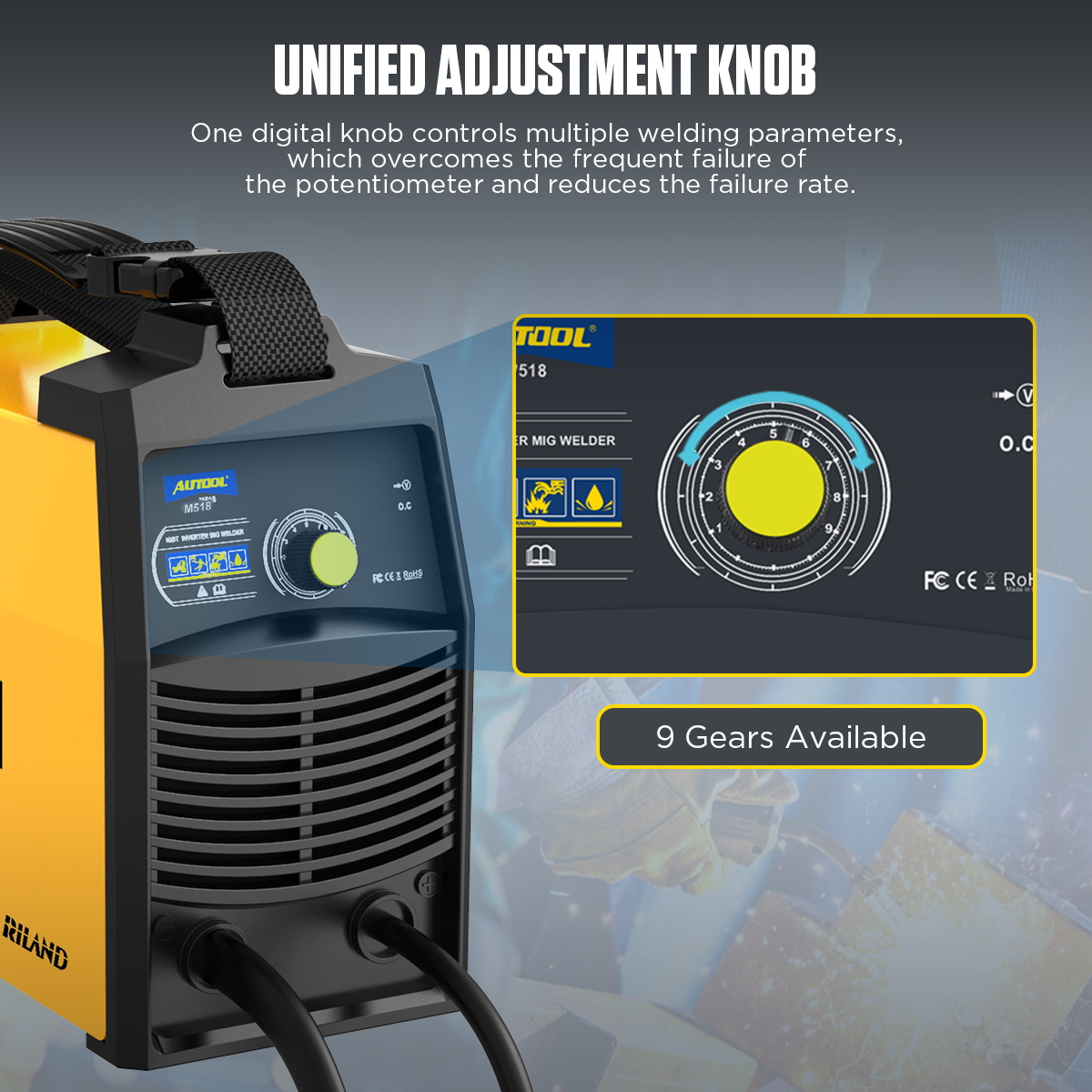 AUTOOL M518 ARC MMA IGBT Welder Portable DC Inverter Electric Spot Welding Machine Car DIY Welders 110V to 240V