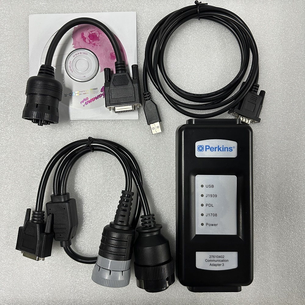 Software 2023A for Perkins EST 3 for PERKINS EST 27610402 Communication Adapter 3 USB Perkins Test Engine Excavator Genset Engine Truck Boat Diagnostic Tool