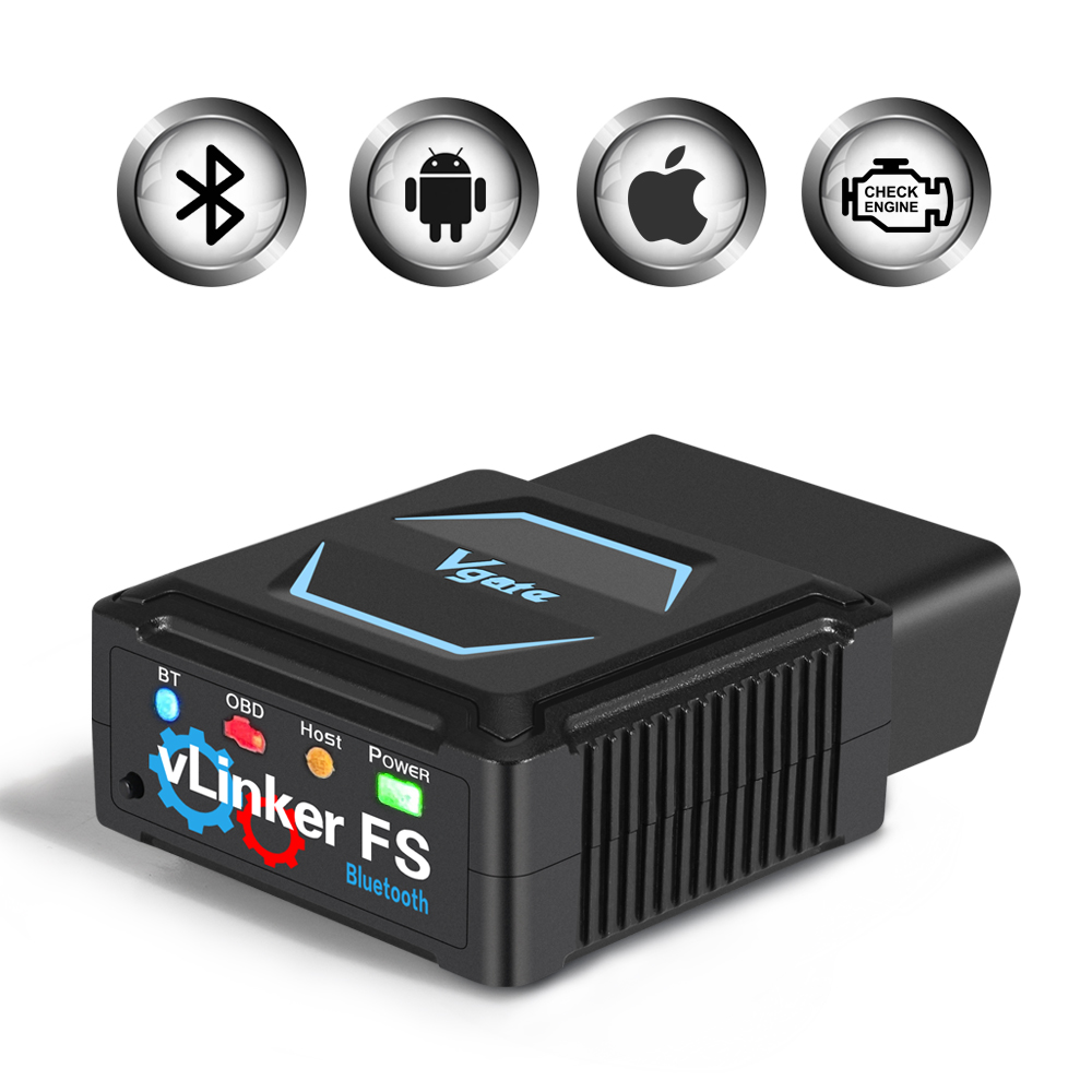 Vgate vLinker FS ELM327 Bluetooth for Android/IOS For Ford FORScan HS MS CAN ELM 327 OBD 2 OBD2 Car Diagnostic Scanner Tools