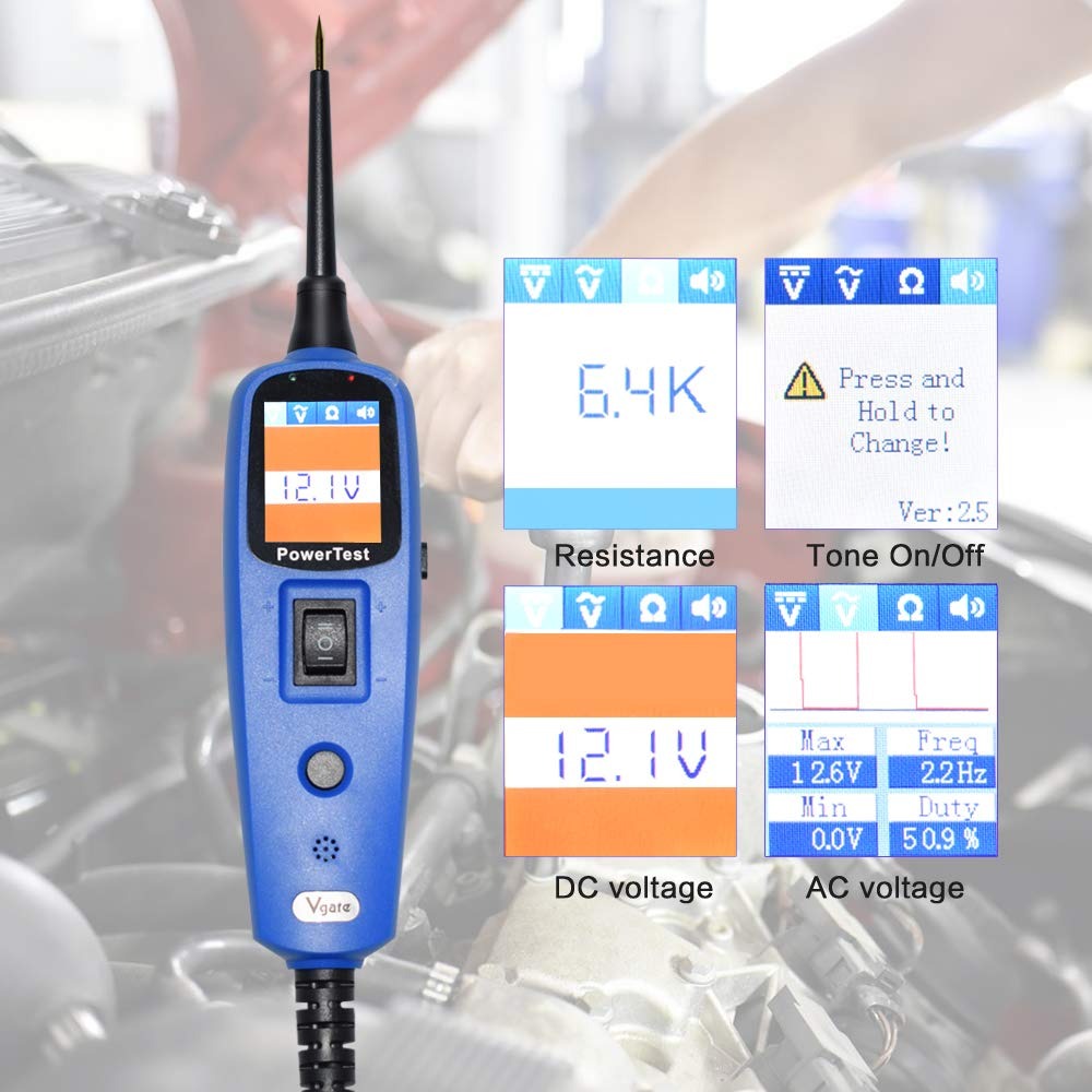 Vgate Power Probe Car Electric Circuit Tester Automotive Tools 12V Vgate Pt150 Electrical System Tester