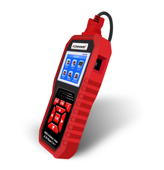 KONNWEI KW890 Oil Reset OBD2 Scanner Car Professional Battery Tester Analyzer Engine Check Automotive Code Reader Diagnose Tool