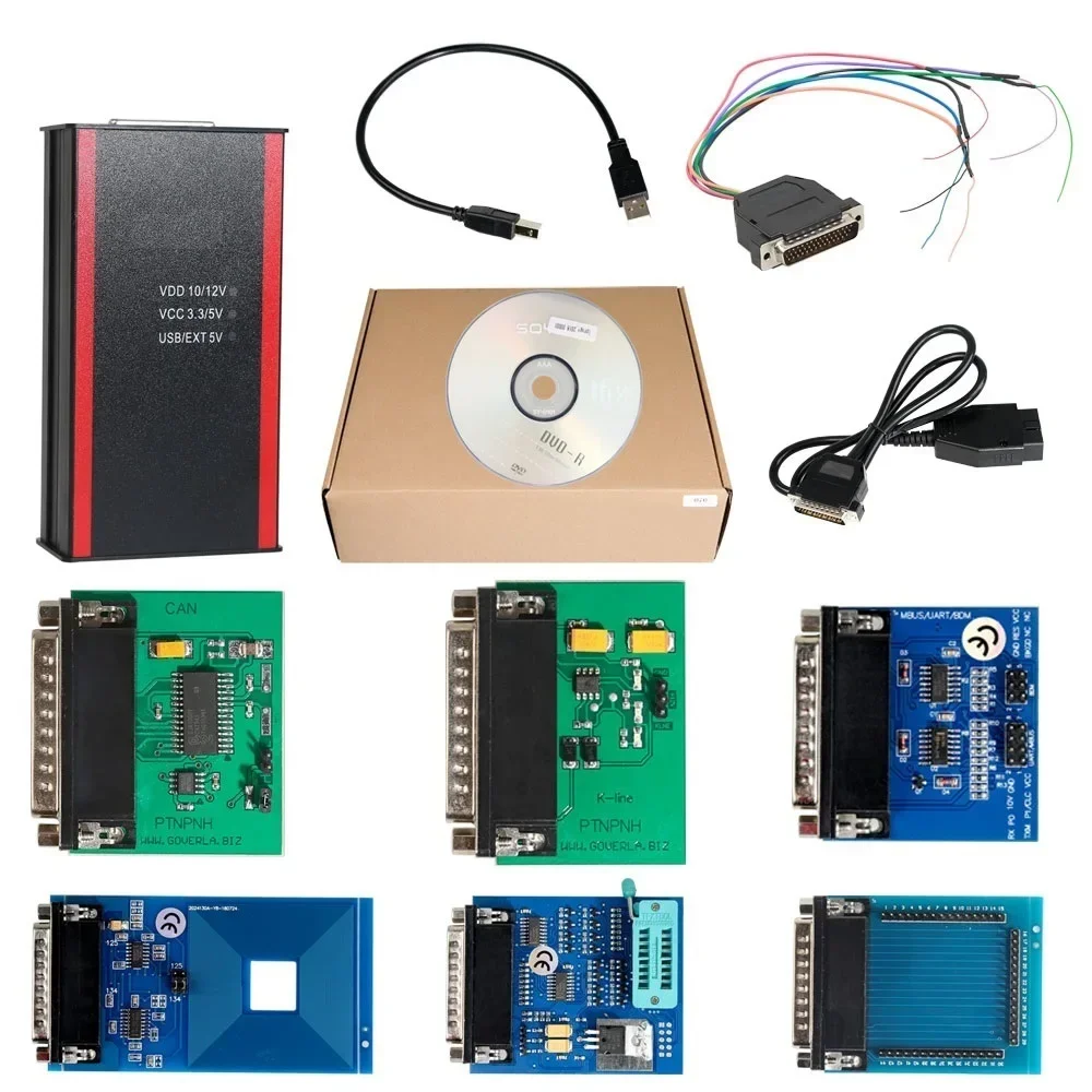 PL Ship  Iprog+ Pro Scan Tools Iprog+ Programmer With 6 Adapters ECU Programmer Iprog ECU Programmer Programming Tools 