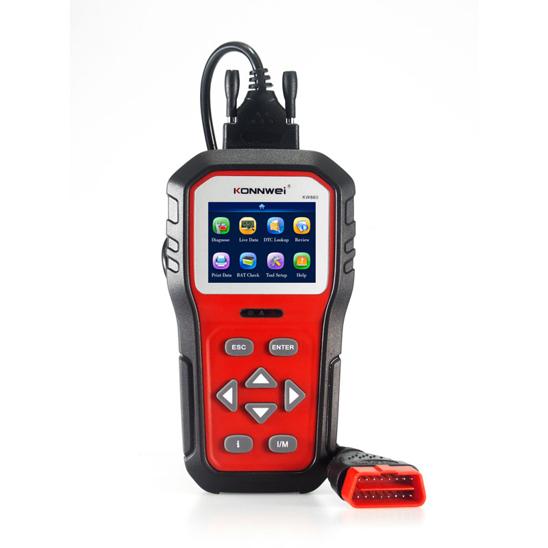 KONNWEI KW860 OBD2 Scanner Car Engine Fault Code Reader Tools OBD2 Enhanced Live Data Stream Free Update Auto Tools