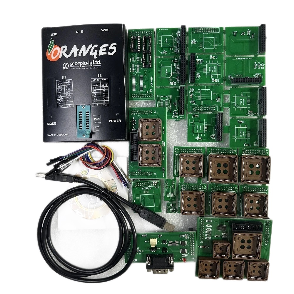 PL Ship  Orange5 1.34 ECU Programmer OEM Orange 5 Full Adapters V1.34 Orange5 Enhanced Function Full Orange 5 Programming Device