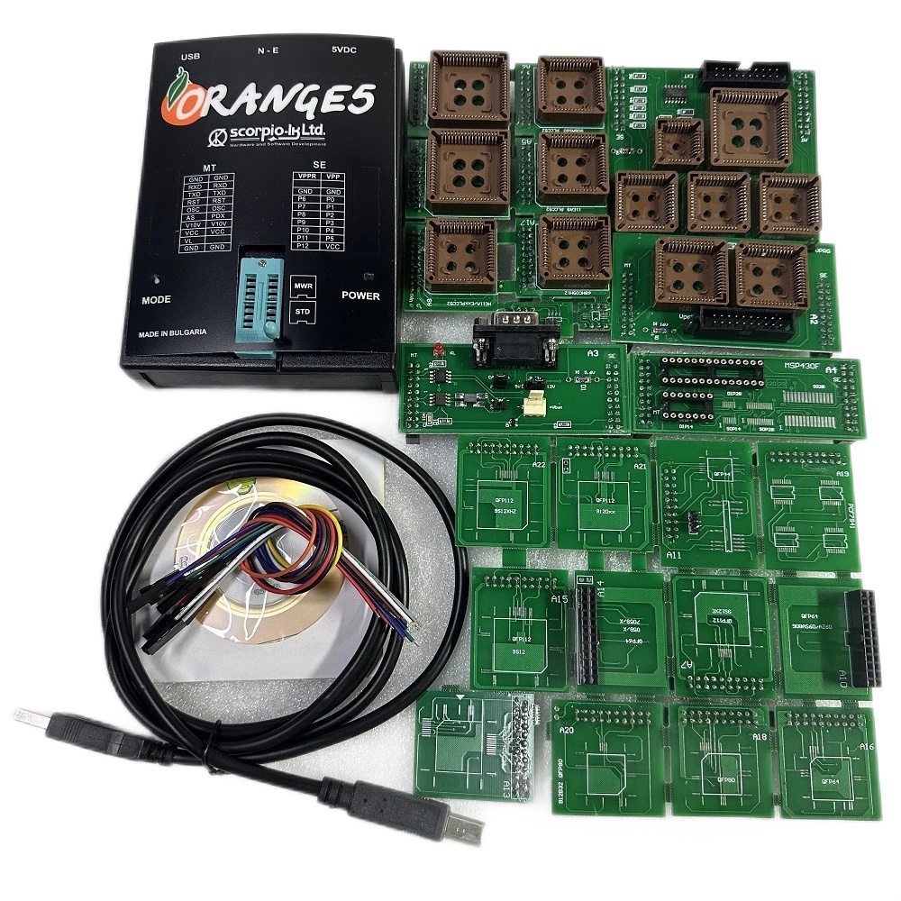 PL Ship  Orange5 1.34 ECU Programmer OEM Orange 5 Full Adapters V1.34 Orange5 Enhanced Function Full Orange 5 Programming Device