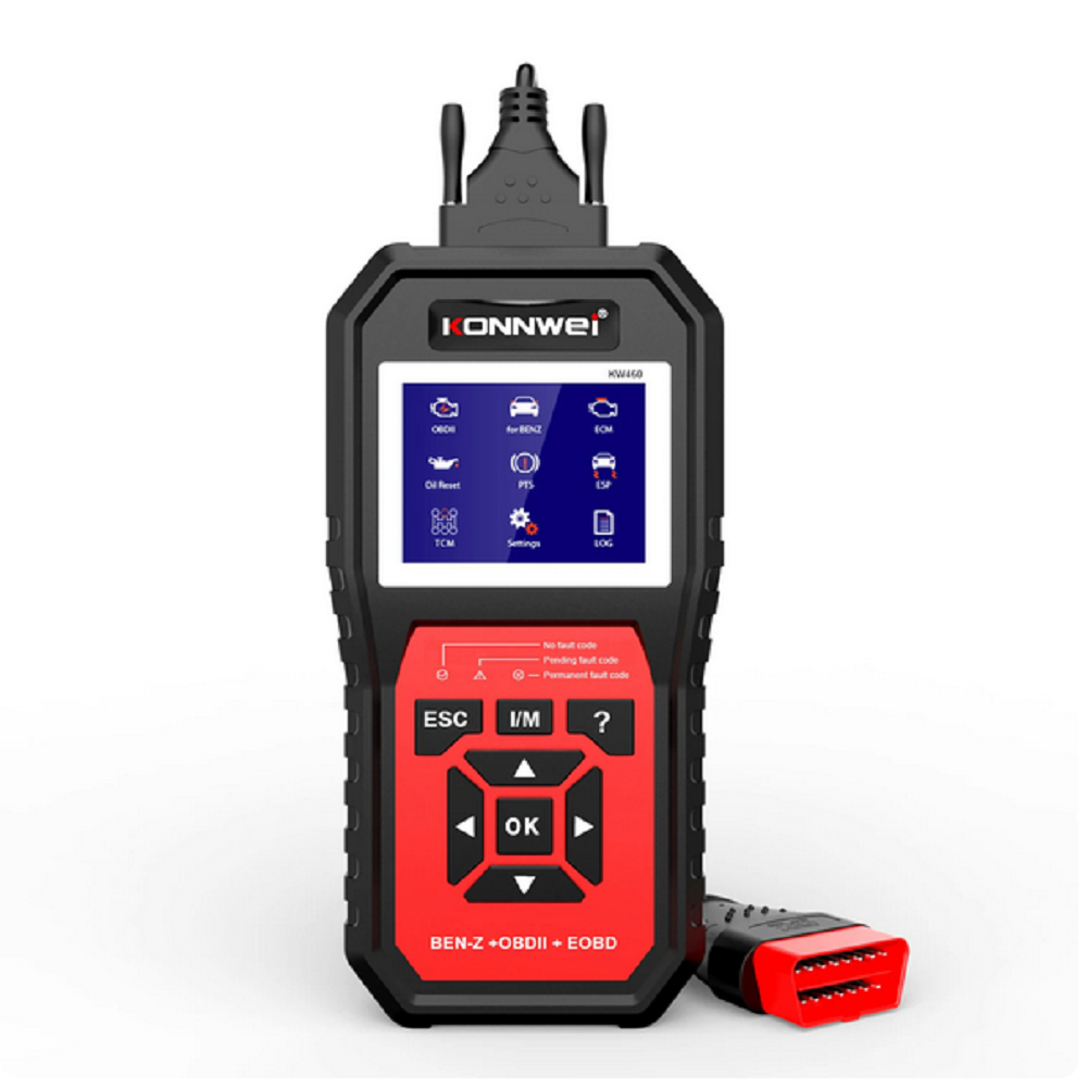 KONNWEI KW460 OBD2 Auto Diagnostic Tools for Mercedes Benz Full System OBD2 Car Scanner Automotive Engine Code Reader Fault Tool