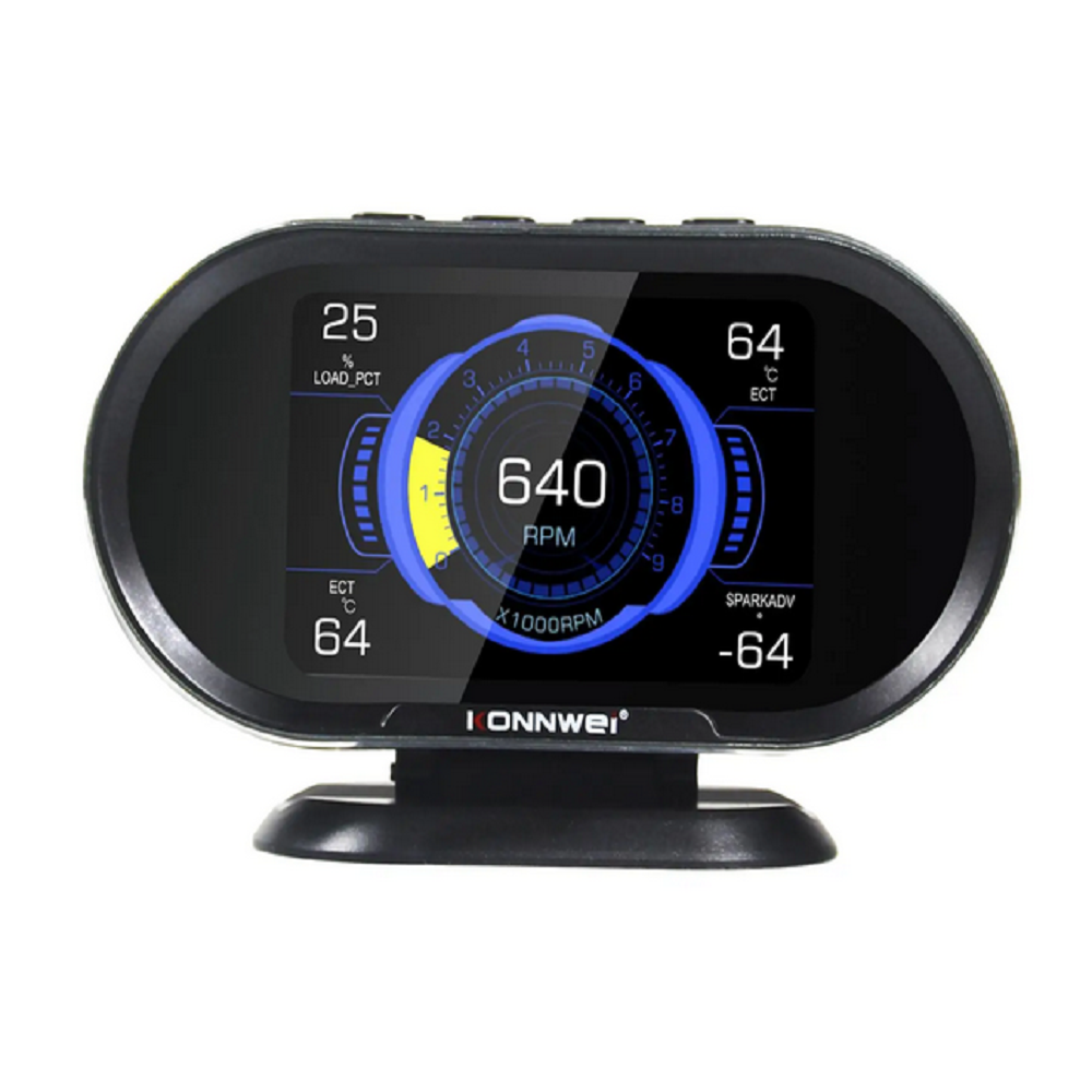 KONNWEI KW206 OBD2 On-Board Computer Car Digital Computer Display Auto Scanner Fuel Consumption Water Temperature Gauge