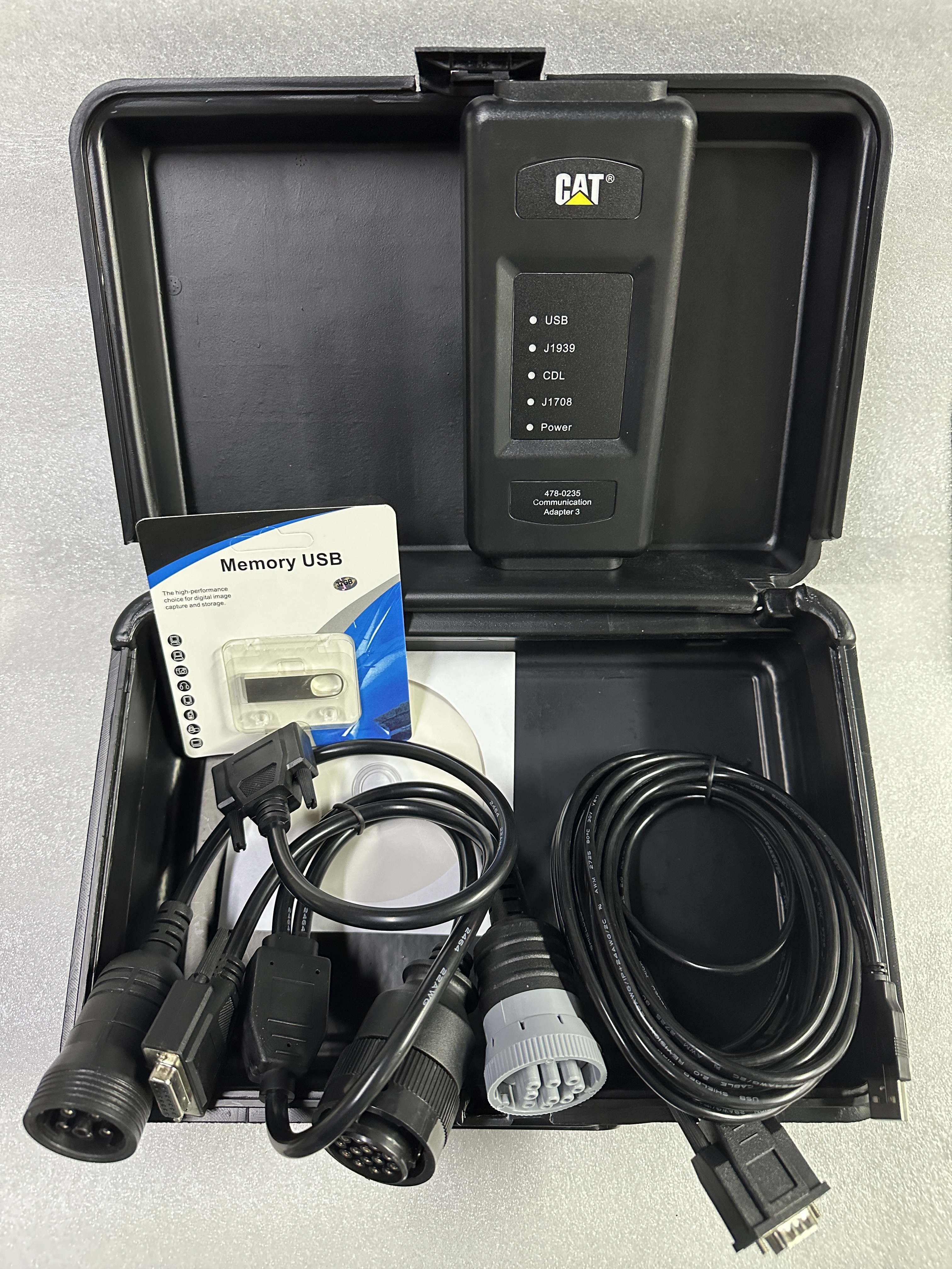 2023A For CAT ET4 Adapter 478-0235 Truck CAT4 Communication Connection ET4 Heavy Duty Caterpillar Scanner Excavator Diagnostic Tool