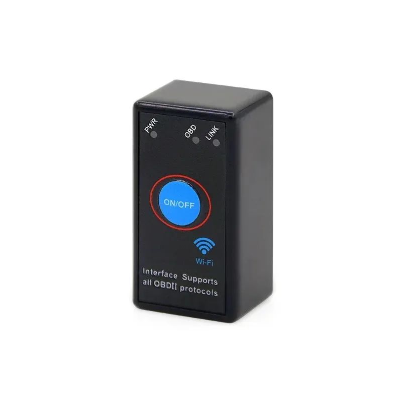 10pcs/lot PL Ship WiFi PIC18F25K80 Chip V1.5 ELM327 with Switch OBDII Vehicle Diagnosis for IOS/Android ELM 327 OBD2 Scanner 