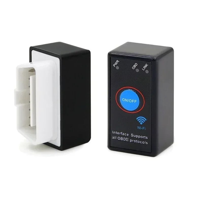 10pcs/lot PL Ship WiFi PIC18F25K80 Chip V1.5 ELM327 with Switch OBDII Vehicle Diagnosis for IOS/Android ELM 327 OBD2 Scanner 