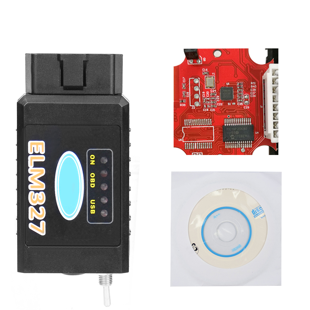  5Pcs/lot PL Ship  ELM327 V1.5 Switch HS-CAN/MS-CAN for Ford FORScan OBD2 Diagnostic Scanner elm327 1.5 bluetooth ELM327  PIC18F25K80 Chip