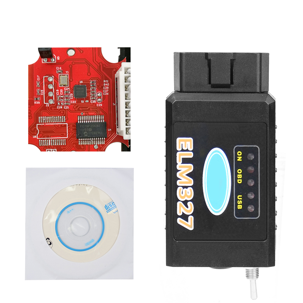  5Pcs/lot PL Ship  ELM327 V1.5 Switch HS-CAN/MS-CAN for Ford FORScan OBD2 Diagnostic Scanner elm327 1.5 bluetooth ELM327  PIC18F25K80 Chip