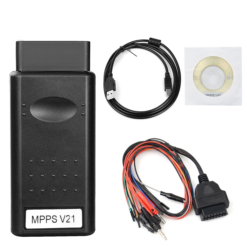 10pcs/lot MPPS V21 ECU Chip Tuning Interface OBD2 OBD2 V21 For EDC15 EDC16 EDC17 Multi-Language ECU Programming Tool