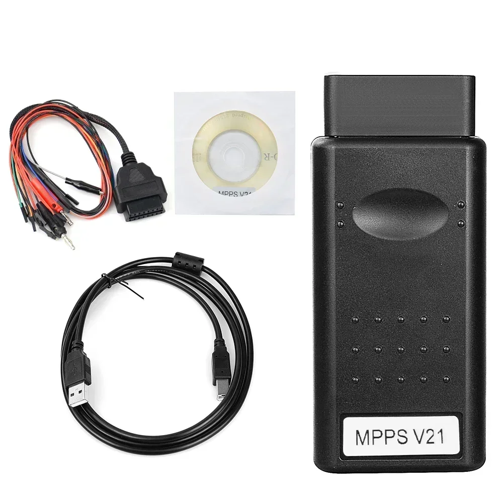 10pcs/lot MPPS V21 ECU Chip Tuning Interface OBD2 OBD2 V21 For EDC15 EDC16 EDC17 Multi-Language ECU Programming Tool