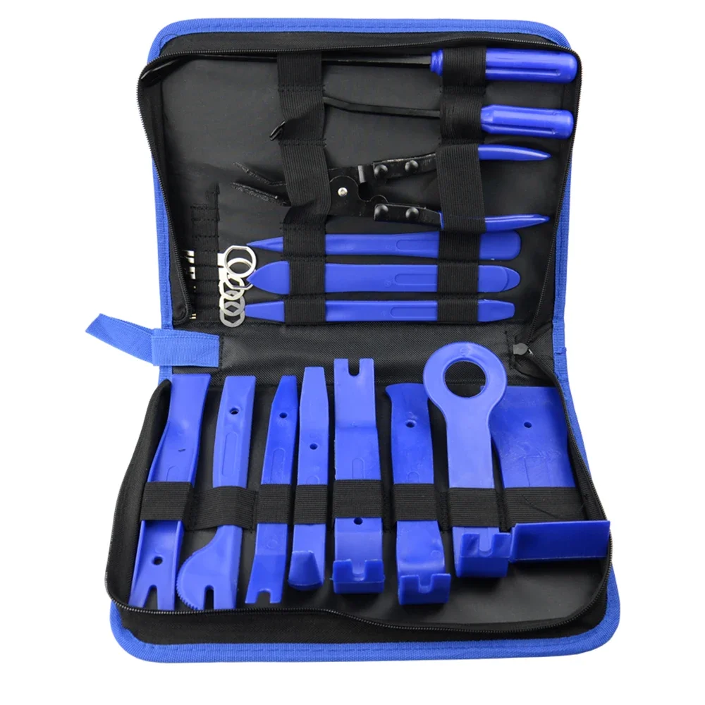 19pcs/Set 10sets Auto Trim Removal Tool Multi-purpose Non-slip Plastic Car Door Panel Dash Audio Radio Disassembly Tool Kits for Dashboard Installation