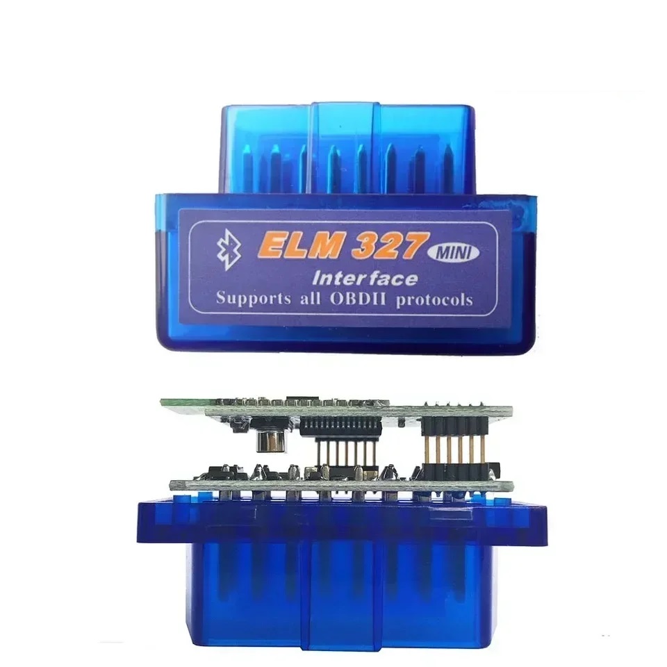 10Pcs /lot RU Ship ELM327 Bluetooth V1.5 2PCB PIC18F25K80 OBD2 Code Reader ELM 327 OBDII Diagnostic Scanner Dual Adapter for Android