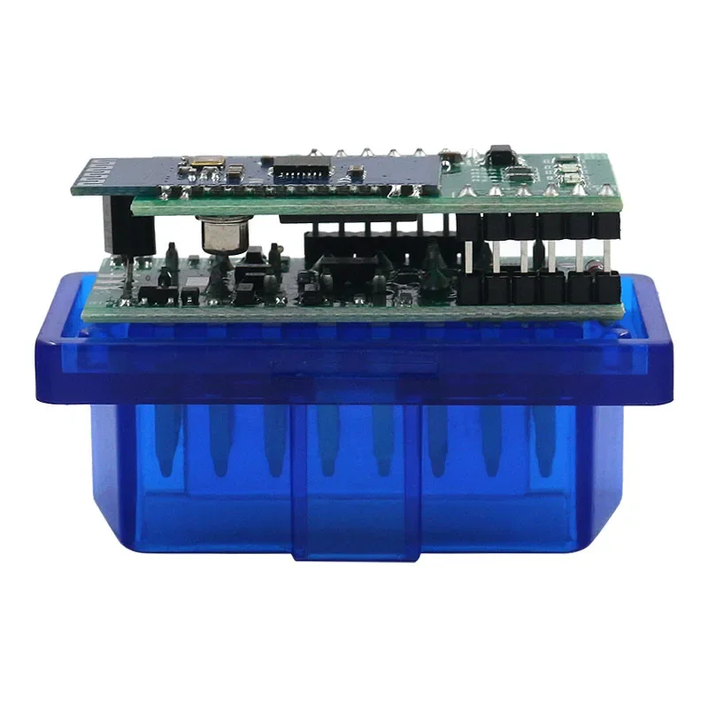 10Pcs /lot RU Ship ELM327 Bluetooth V1.5 2PCB PIC18F25K80 OBD2 Code Reader ELM 327 OBDII Diagnostic Scanner Dual Adapter for Android