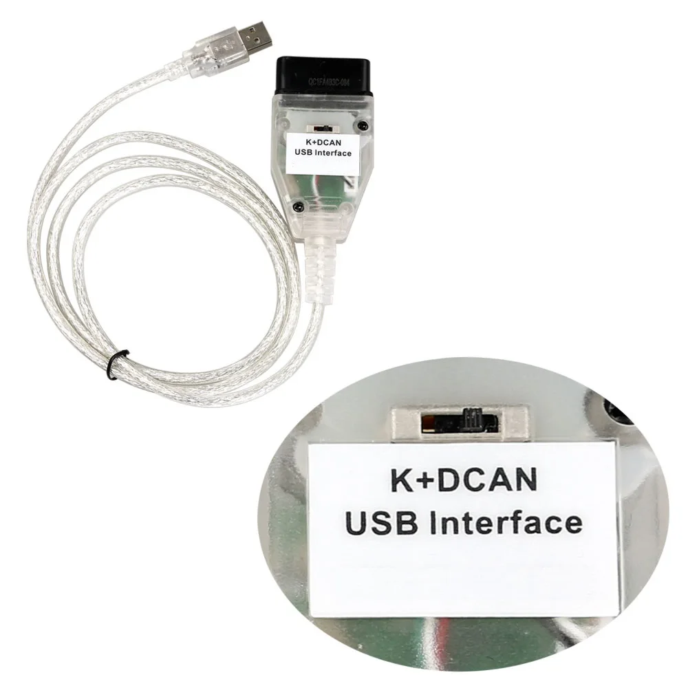 10pcs/lot for BMW INPA K+DCAN with FTDI FT232RL Chip INPA K+CAN OBD2 Diagnostic Cable USB Diagnostic Interface