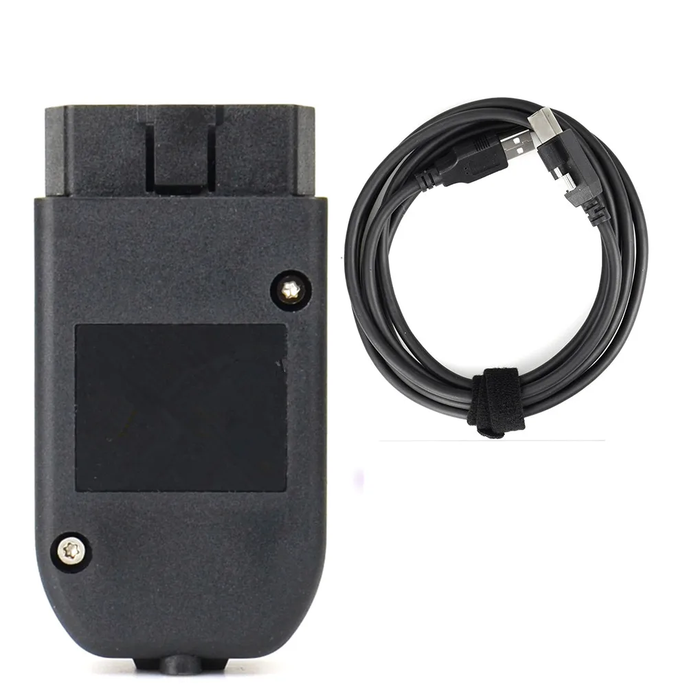10Pcs/lot RU Ship For VAG COM Hex V2 For VAG Car Diagnostic Tool OBD2 Scanner From Compatibility With The Latest VAG Models For VW For Audi