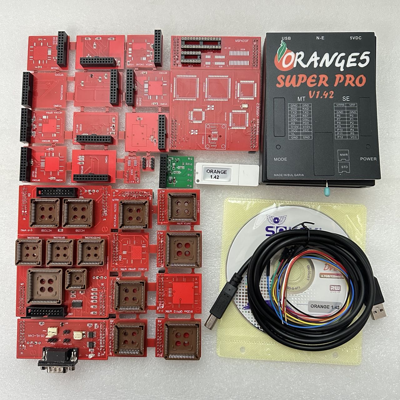 Newest Orange5 V1.42 ECU Programmer Tool with Full License Function Full Activation Update of Orange 5 Super Pro  Software