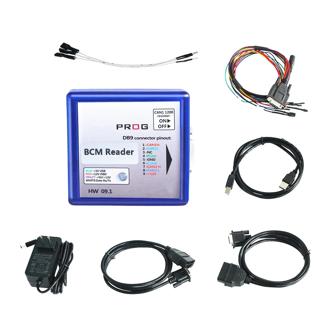 Full + PSA BSI IO-PROG IO Terminal IO PROG ECU Programming DB9 PinOut HW 09.1 Flash&EEPROM Programmer Kline&CAN for GM/Opel