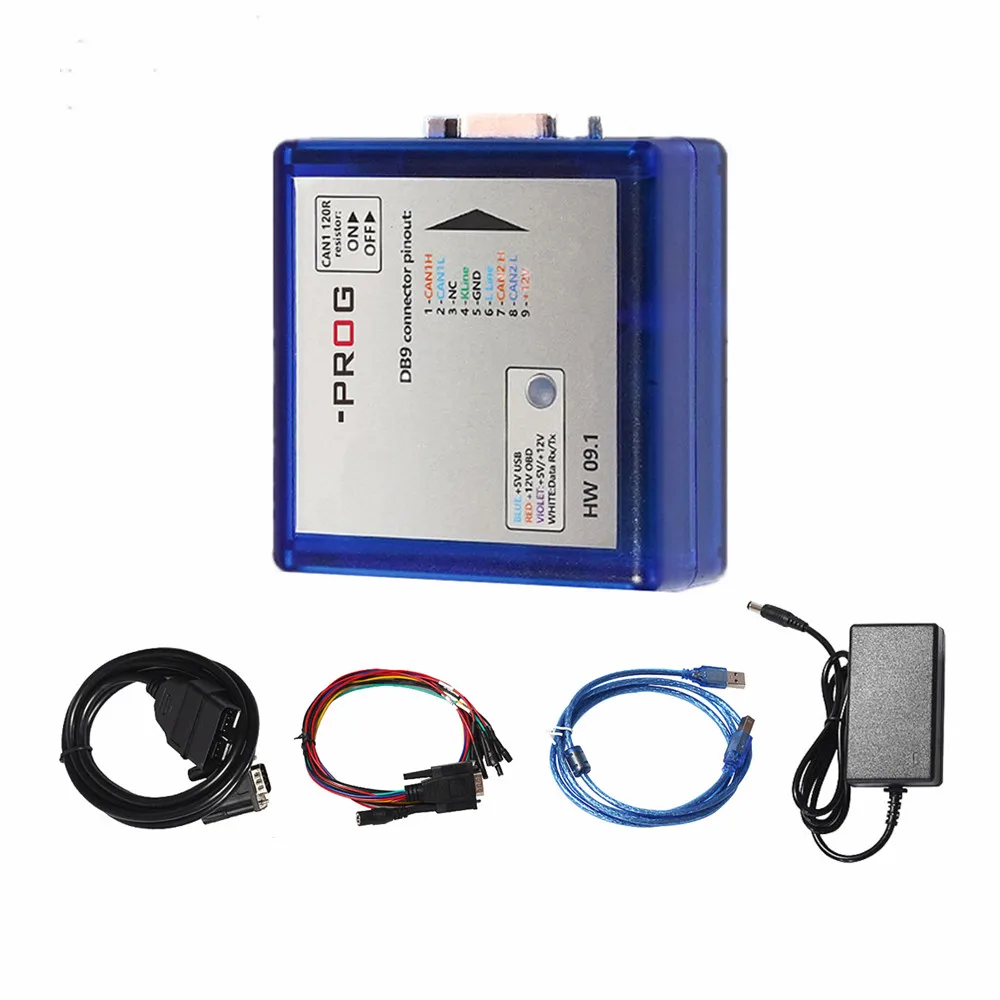Full + PSA BSI IO-PROG IO Terminal IO PROG ECU Programming DB9 PinOut HW 09.1 Flash&EEPROM Programmer Kline&CAN for GM/Opel
