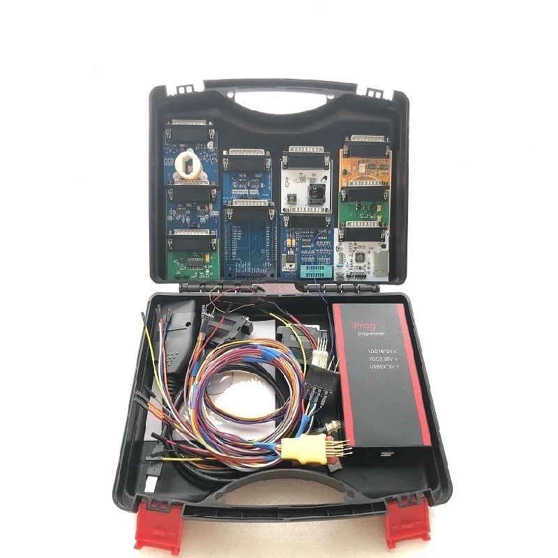 Iprog V89 Pro Iprog+  Full with Probe Adapter Support IMMO Mileage Airbag ECU PK Carprog / Digiprog / Tango with Toolbox