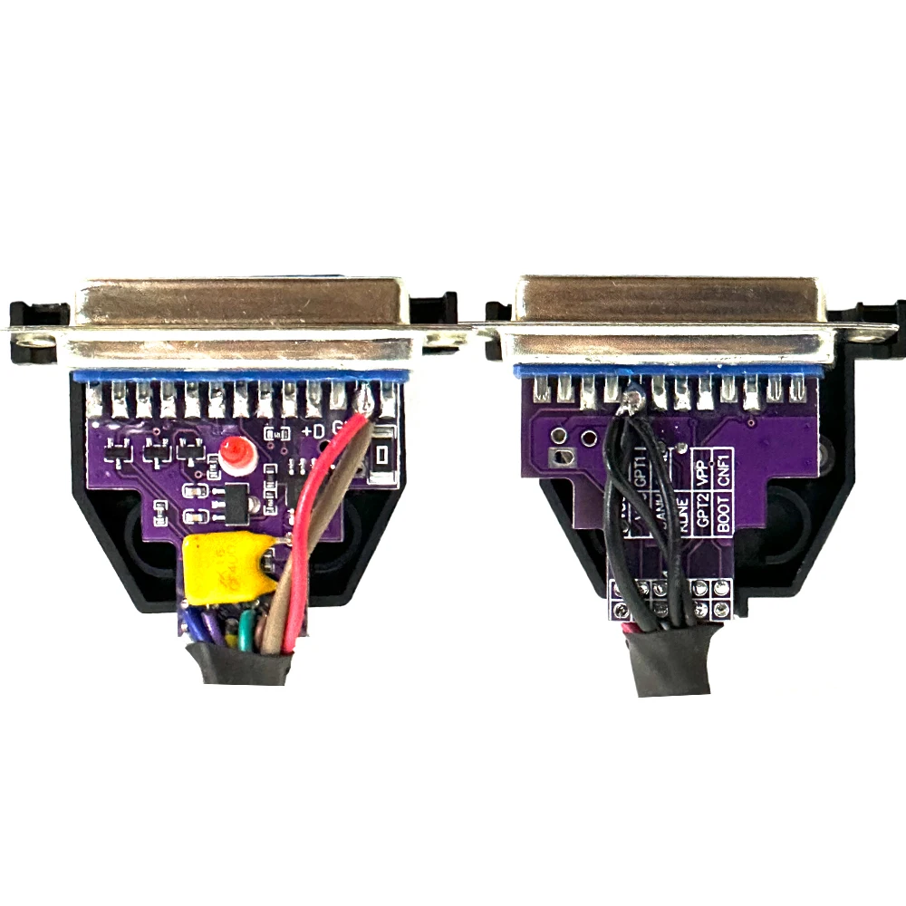 10Pcs/lot For SM2 PRO VCI J2534 PCM with GPT Function ODB2 Cable DB 25pin Purple PCB LED Display Pin Boot Reset CNF1 for Scanmatik 2 Pro