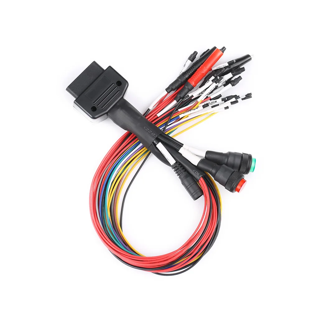 10Pcs/lot Professional Breakout Tricore Cable Full Protocol OBD2 Jumper Cable For MPPS KESSV2 Fgtech Byshut DisProg Bench Work