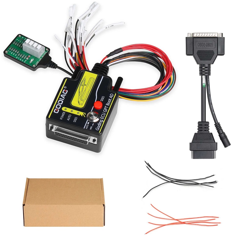 GODIAG ECU GPT Boot AD Connector for ECU Reading Writing No Need Disassembly Compatible with J2534/ Openport/ PCMFlash/ FoxFlash/ FC200