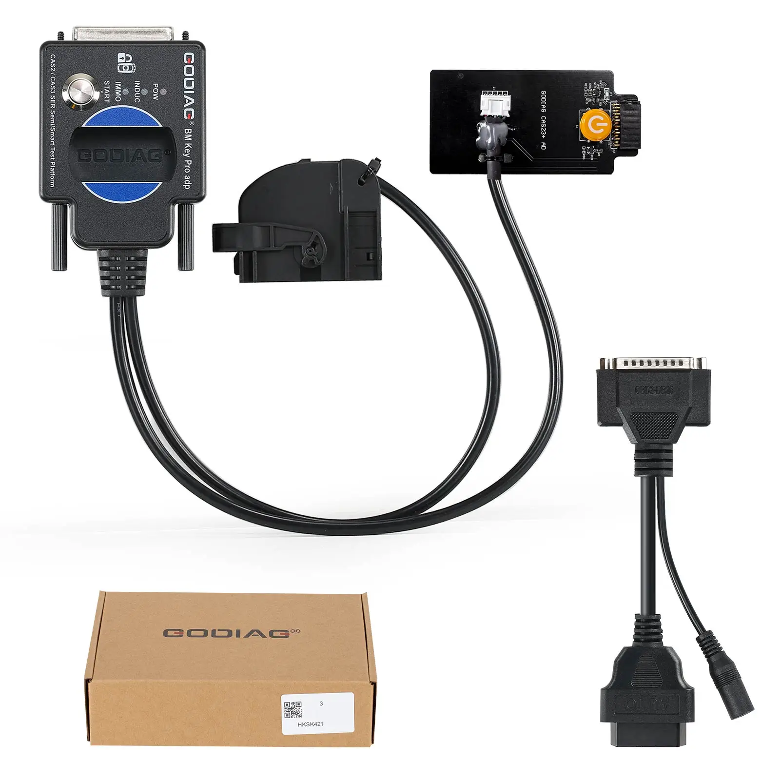GODIAG CAS2 CAS3 SER Semi Smart Test Platform Detect CAS & Key Synchronization Solder-free Matching CAS Data Read, Write and Program
