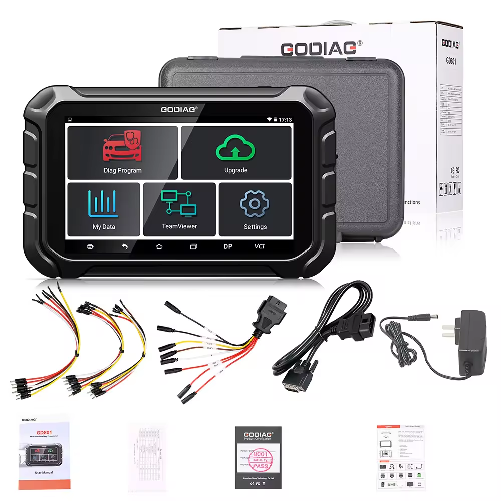 GODIAG GD801 OdoMaster Auto Key Programmer OBDII Cluster Calibration Correction Tool Better Than OBDSTAR X300M 