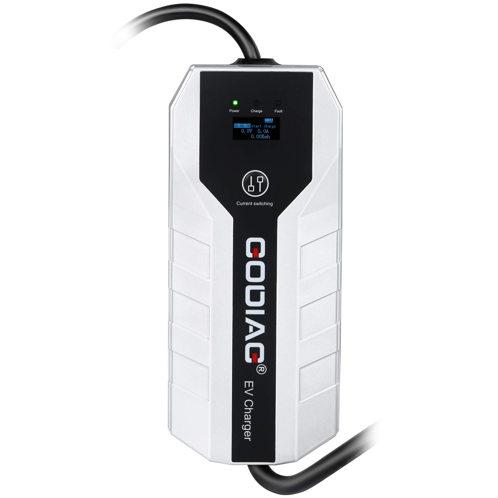 GODIAG EV Charger Portable Fast US Standard 220V dual Voltage Mode 16 Amps with 16.4ft Extension Cord Compatible with J1772 Electric Vehicle