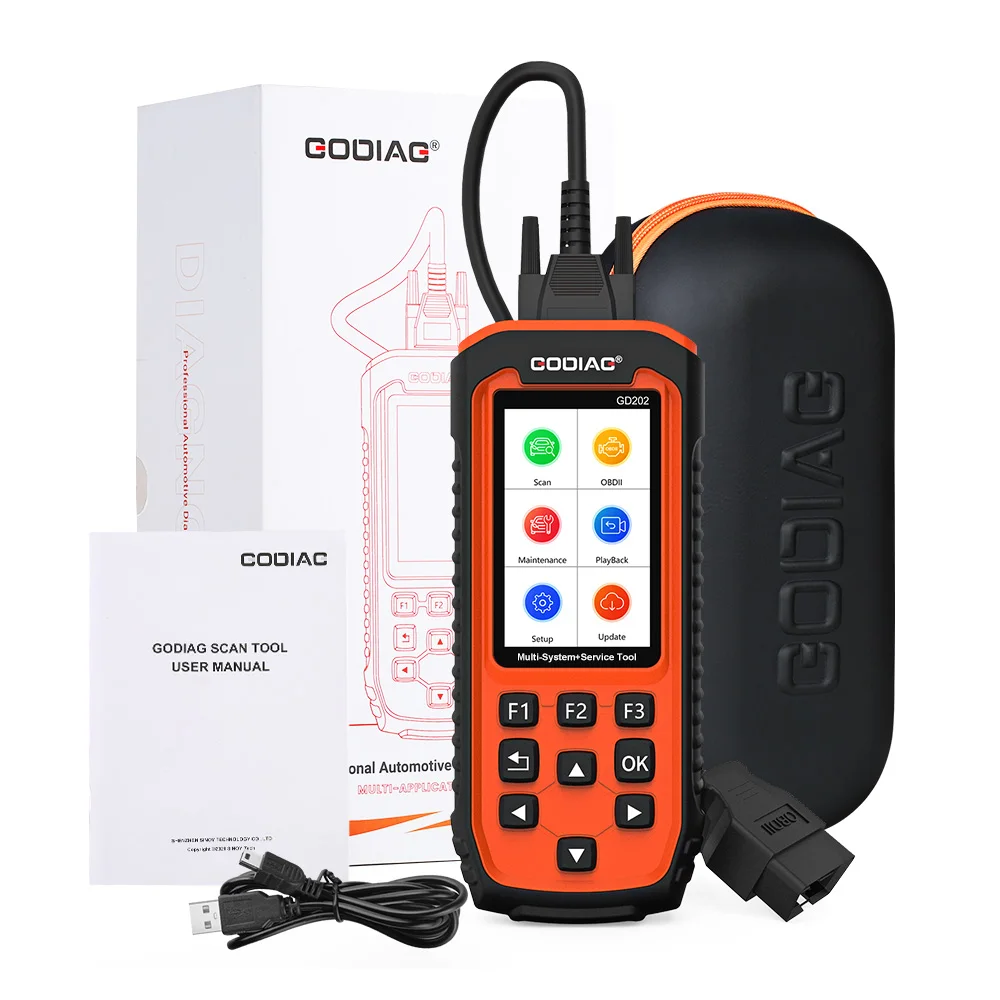 GODIAG GD203 ABS/SRS OBD2 Scan Tool with 28 Service Reset Functions Free Update Online for Lifetime