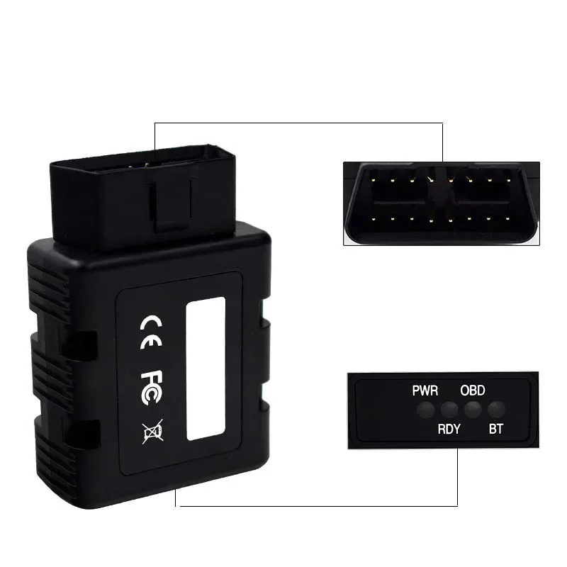 OBD2 Diagnostic Scanner For Renault-COM Bluetooth  Replace Can Clip Key Programming Tool ECU Programmer Code Reader OBD2 Scanner