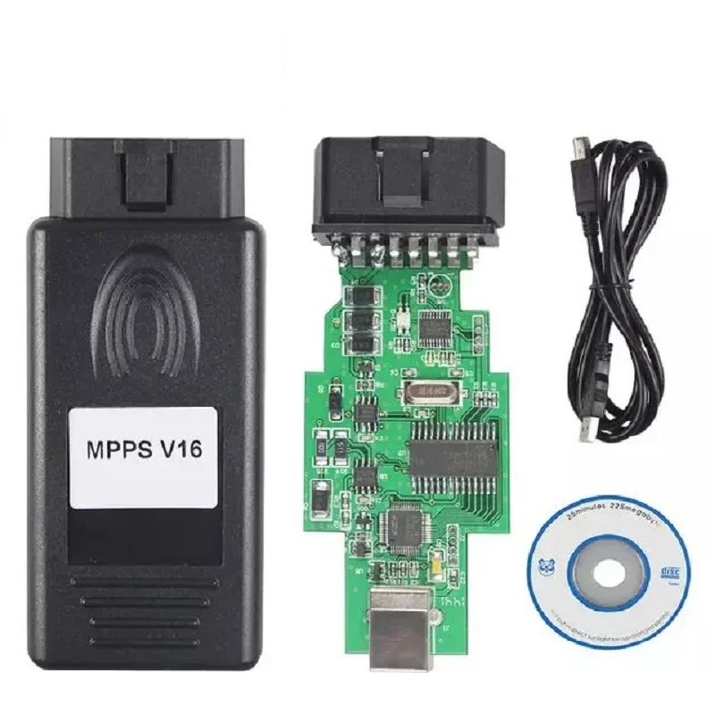 10Pcs/lot Car Diagnosis Tool MPPS V16 ECU Chip Tuning Automobile Fault Detection Line Diagnosis line Support Multi-Language