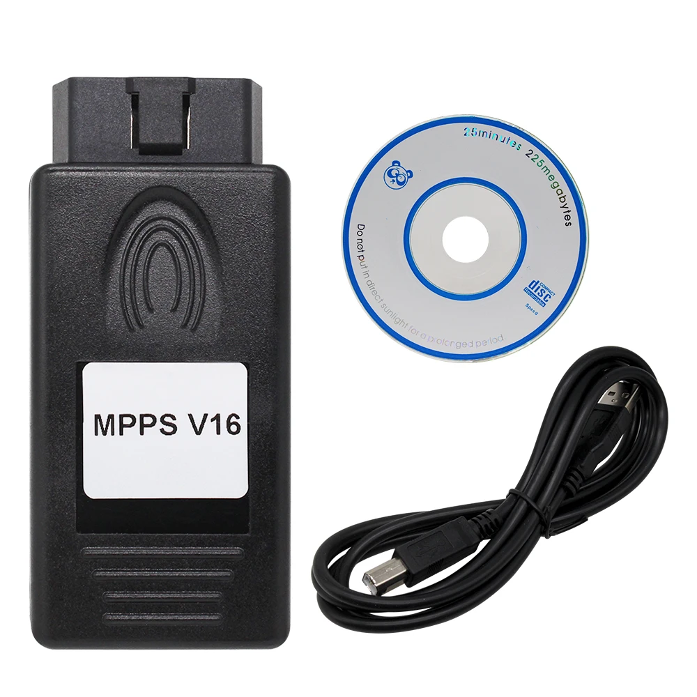 10Pcs/lot Car Diagnosis Tool MPPS V16 ECU Chip Tuning Automobile Fault Detection Line Diagnosis line Support Multi-Language