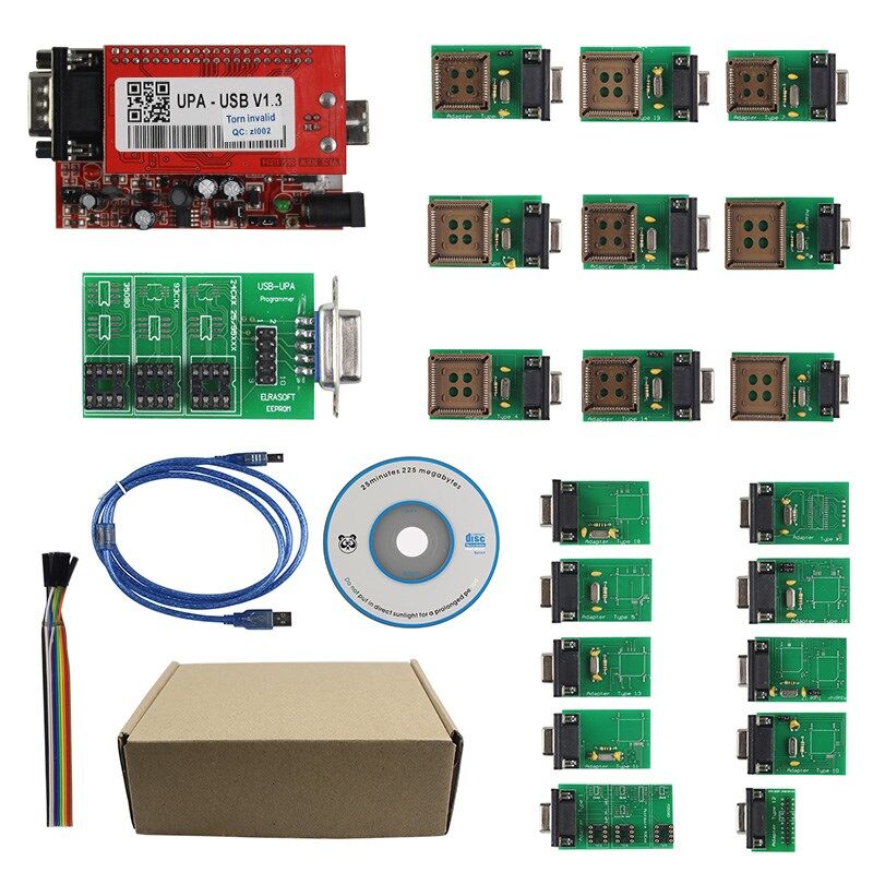 UPA USB 1.3 Serial Programmer UPA USB Programmer with Adapters for UPA Programming EEPROM Programmer ECU Chip Tuning