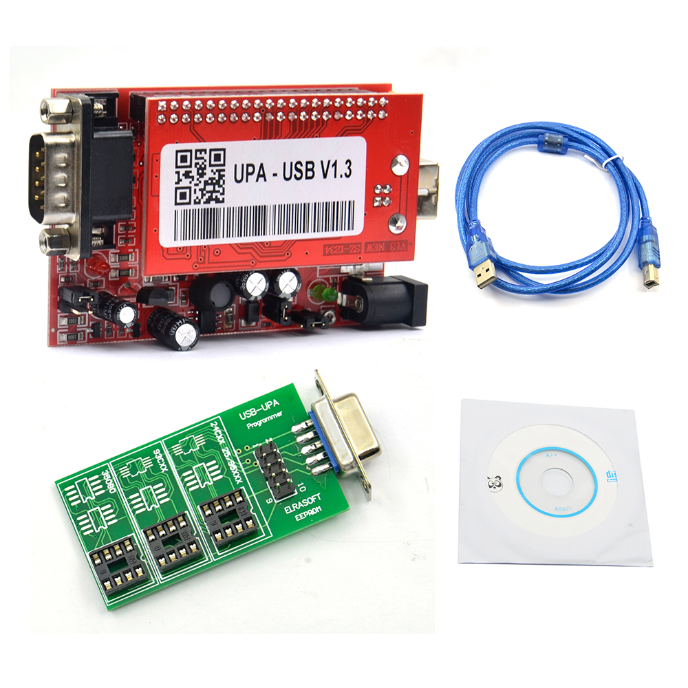 UPA USB 1.3 Serial Programmer UPA USB Programmer with Adapters for UPA Programming EEPROM Programmer ECU Chip Tuning