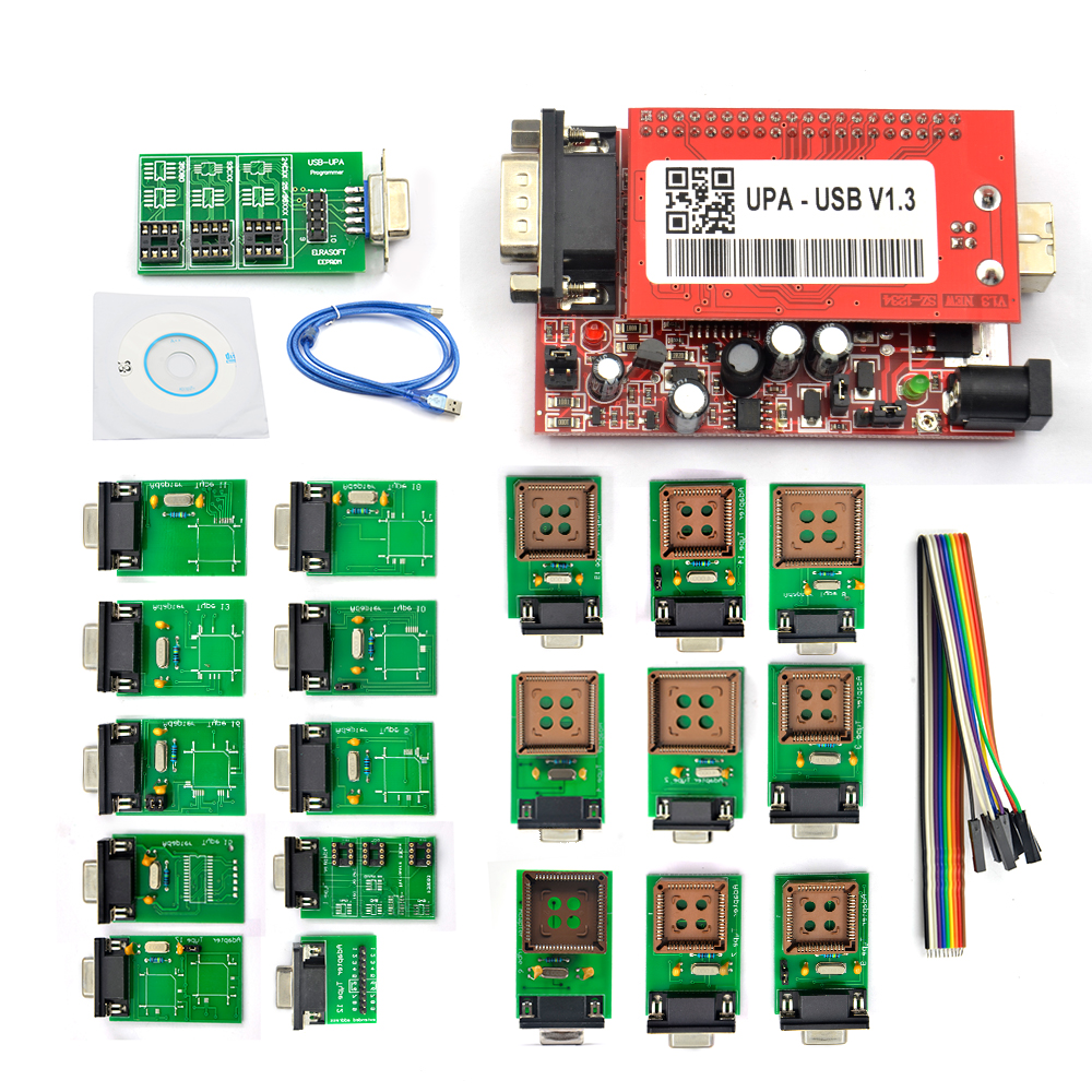 UPA USB 1.3 Serial Programmer UPA USB Programmer with Adapters for UPA Programming EEPROM Programmer ECU Chip Tuning