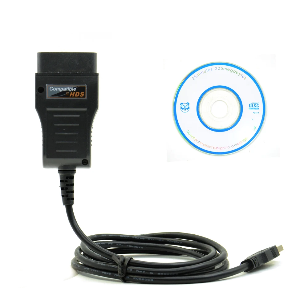 10Pcs/lot HDS Cable For Honda Diagnostic Cable Auto OBD2 HDS Cable Support mutil-language Auto Scanner HDS Code Reader