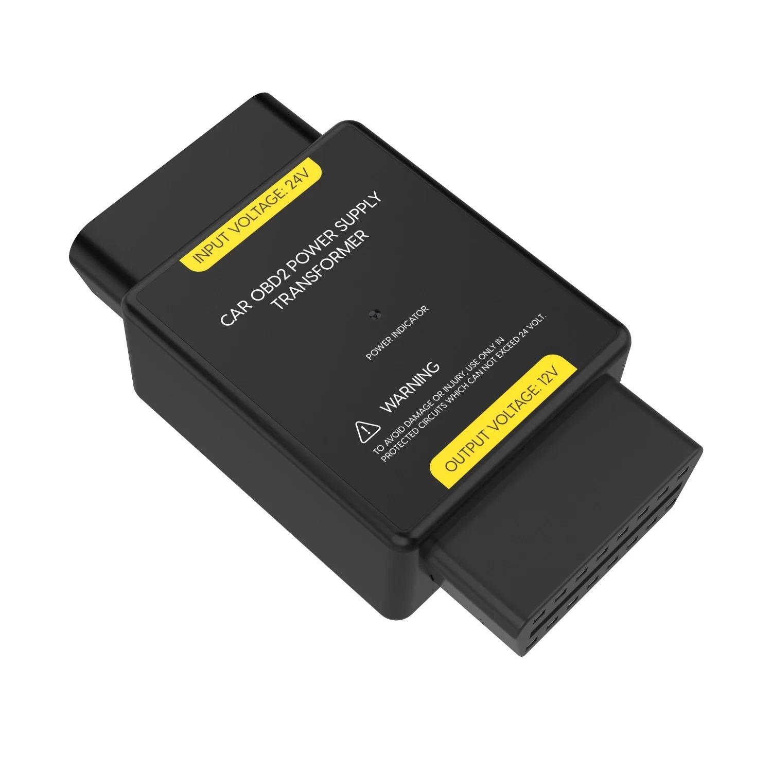 10Pcs/lot Autool Converter Adapter Convert 24v to 12v OBDII Adapter Connector Input Voltage 24v to 12v Output Voltage Car OBD2 Power Supply Transformer 