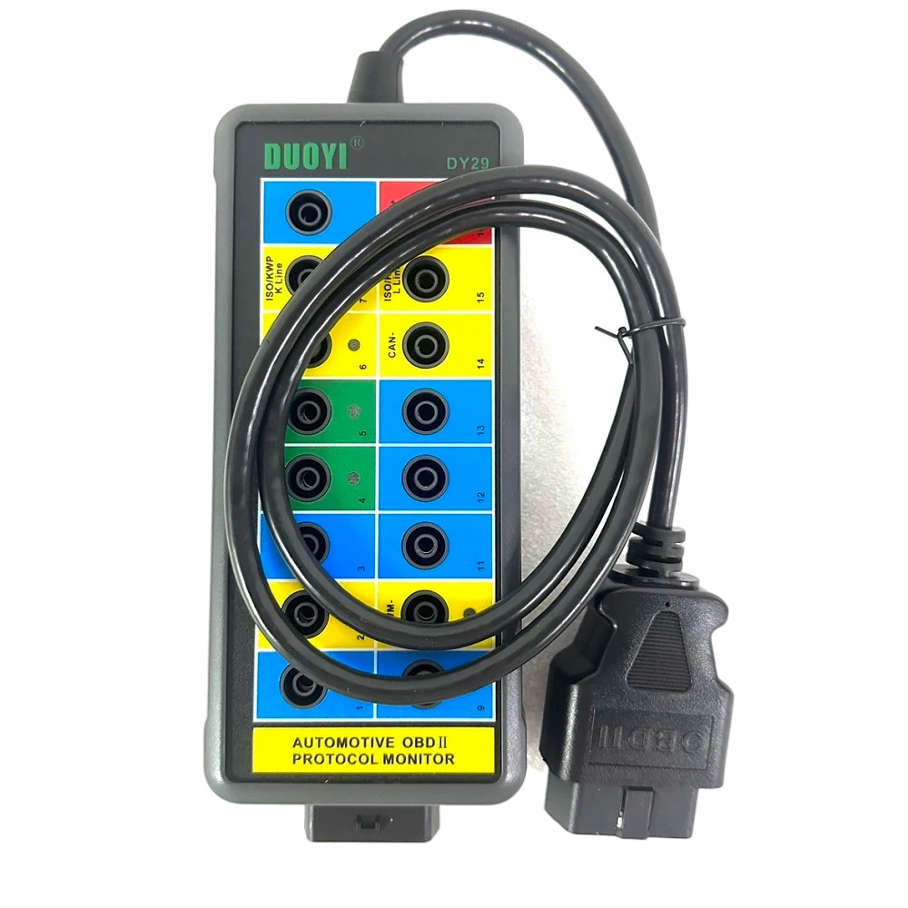 5Pcs/lot DUOYI DY29 Automotive Diagnostic Protocol Detector Tester Car OBDII OBD2 Breakout Box Vehicle OBDII Interface Monitor