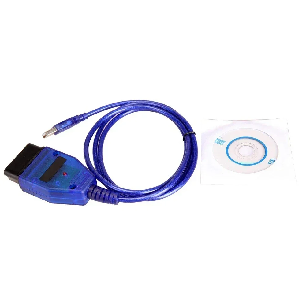 10Pcs/lot For VAG COM 409.1 KKL With FTDI FT232RL OBD OBD2 Car Diagnostic Interface Cable For VW/Audi/Skoda/Seat For VAG-COM Scanner Tool