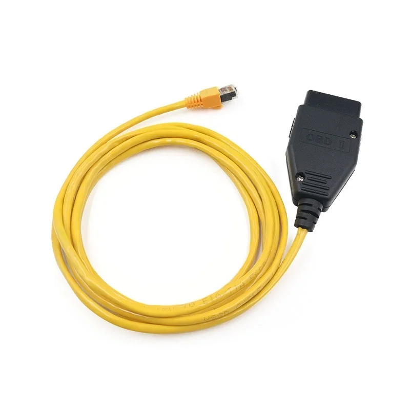 10Pcs/lot For BMW ICOM ENET Cable Ethernet Data to OBD2 16Pin Interface RJ45 Connector Hidden Data Tool ICOM Coding F-Serie