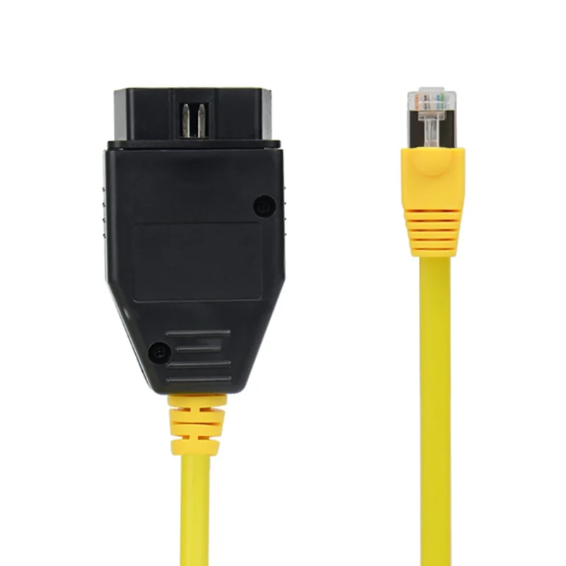 10Pcs/lot For BMW ICOM ENET Cable Ethernet Data to OBD2 16Pin Interface RJ45 Connector Hidden Data Tool ICOM Coding F-Serie